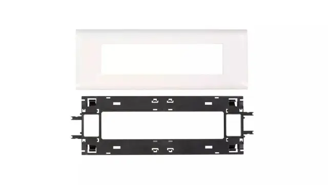 Mosaic support - for adaptable DLP cover depth 85 mm - 8 modules