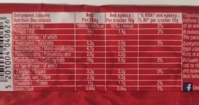 Παπαδοπούλου Cream Crackers Σίτου 165 gr 3