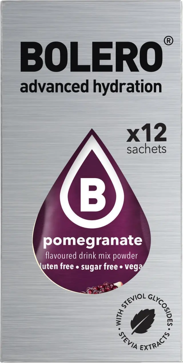 BOLERO Ρόδι - Χυμός σε σκόνη για 0,5L (Κουτί των 12) x 3gr