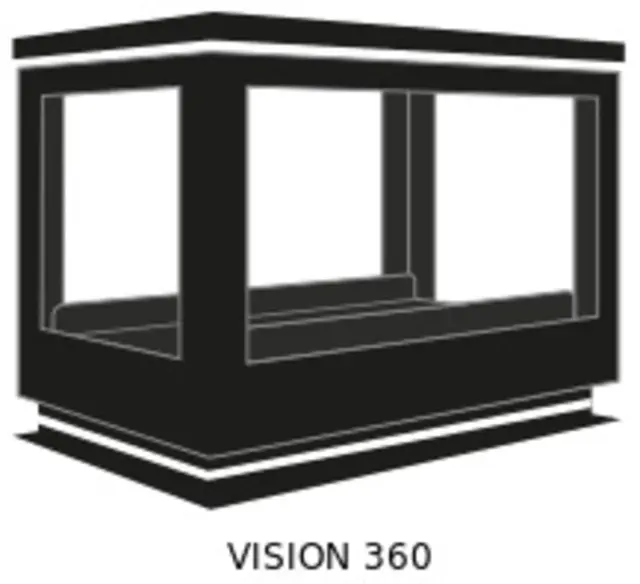 Bellido Llama Cristal 80 Vision 360 Ενεργειακό Τζάκι Ξύλου 3
