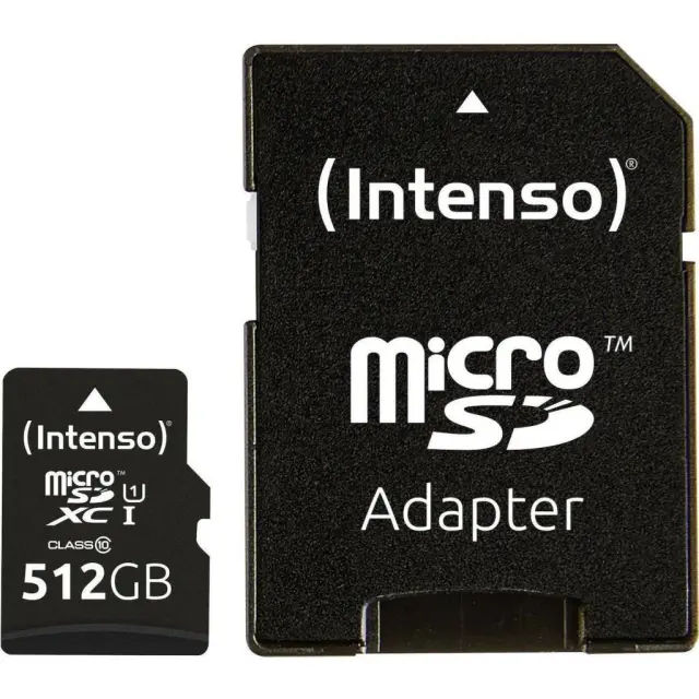 INTENSO microSDXC Card 512GB Class 10 UHS-I Premium with Adapter (3423493) (INTE3423493)
