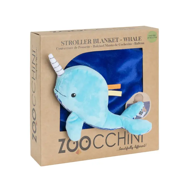 Zoocchini Βρεφική Κουβέρτα Φάλαινα ZOO3004