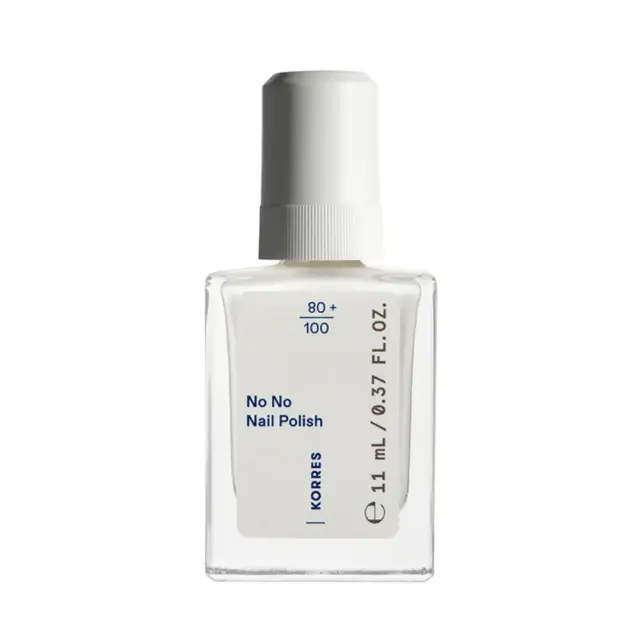Korres No No Gloss Βερνίκι Νυχιών Μακράς Διαρκείας 02 Milky White 11ml