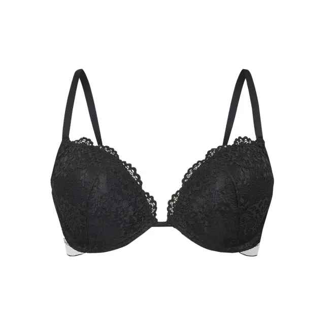 Guess Γυναικείο Σουτιέν Push-Up Lace Belle, Χρώμα Jet Black A996 3