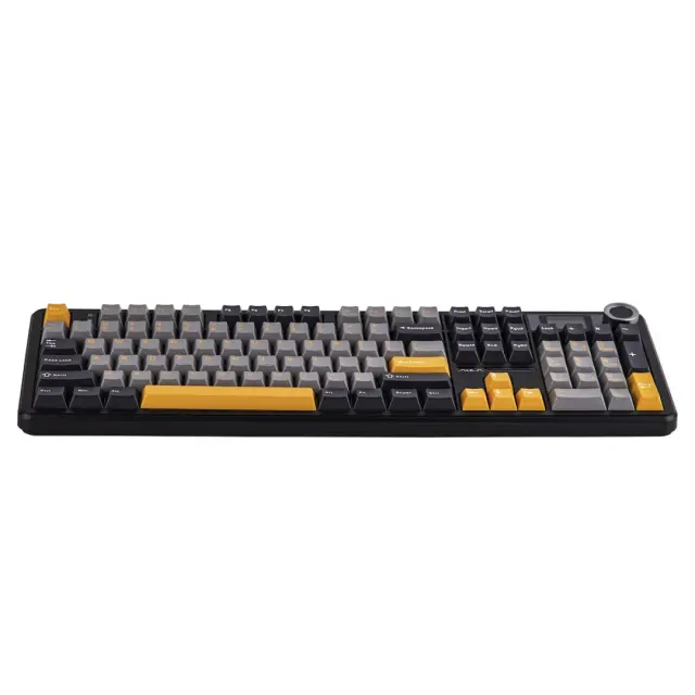 AULA F108 Pro Ασύρματο Μηχανικό Gaming Πληκτρολόγιο RGB με LCD 1.14", Knob, LEOBOG Reaper Linear switches + 8000mAh – US Grey 3