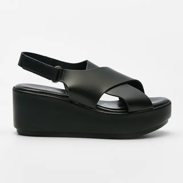 Comodissima Πέδιλα Γυναικείο δέρμα Μαύρο COM/343305 NERO