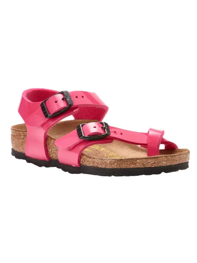 Birkenstock Πέδιλα Παιδικό Birko-Flor Patent(Ανθεκτικό Υλικό Της Birkenstock-Επιτρέπει Την Επαφή Με Το Νερό) Ροζ BIR/TAORMINA KIDS 311293 L/PINK 2