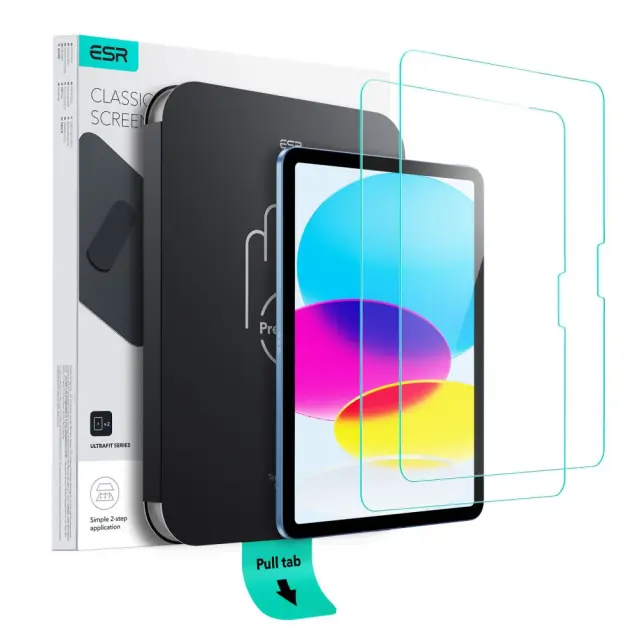 Esr Ultrafit Tempered Glass 2-pack Ipad 10.9” 10 / 2022 / 11” 11 / 2025 Clear
