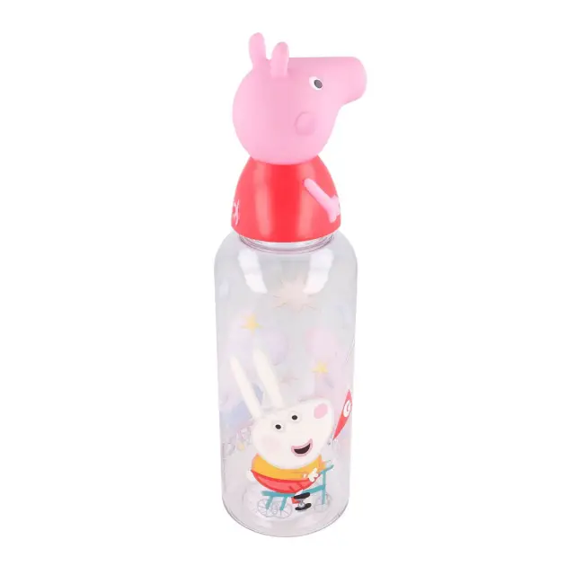 Stor Παγούρι Πλαστικό 3D Peppa Pig Ροζ 560ml (530-10115) 3
