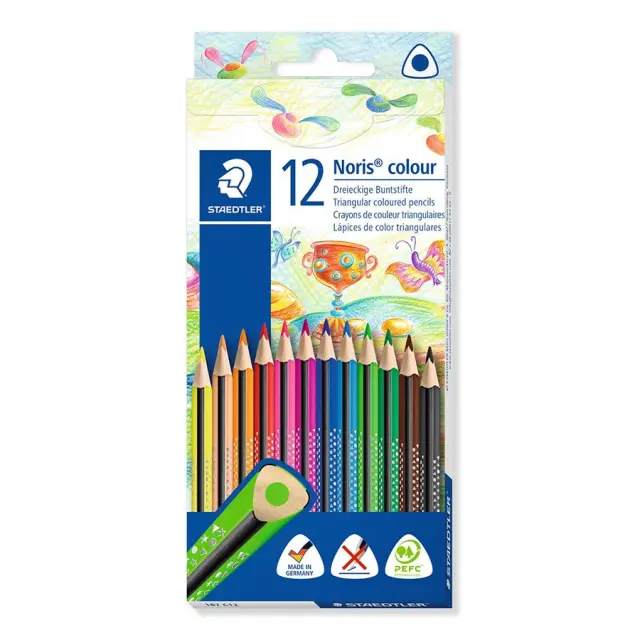 Staedtler Noris Ξυλομπογιές Χρωματιστές, 12 Χρώματα