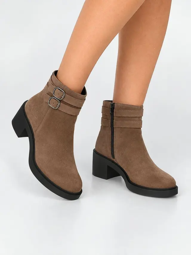 Mephisto Μποτάκια Γυναικείο δέρμα Nubuck Καφέ MEP/PAISLEY CINNAMON 2