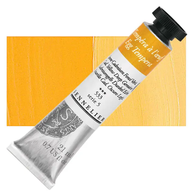 Αυγοτέμπερα Sennelier - 533 Cadmium Yellow Deep Genuine - 21ml