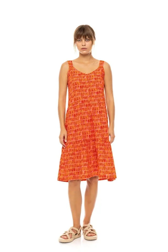 Beachwear Sorbet B625 Orange Pink Label