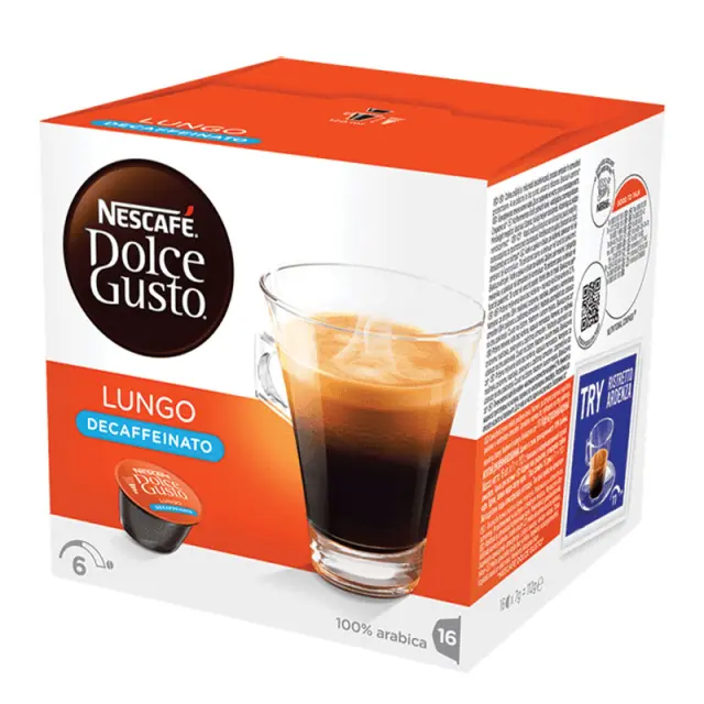 Nescafe Lungo Decaf Κάψουλες Dolce Gusto 16τμχ