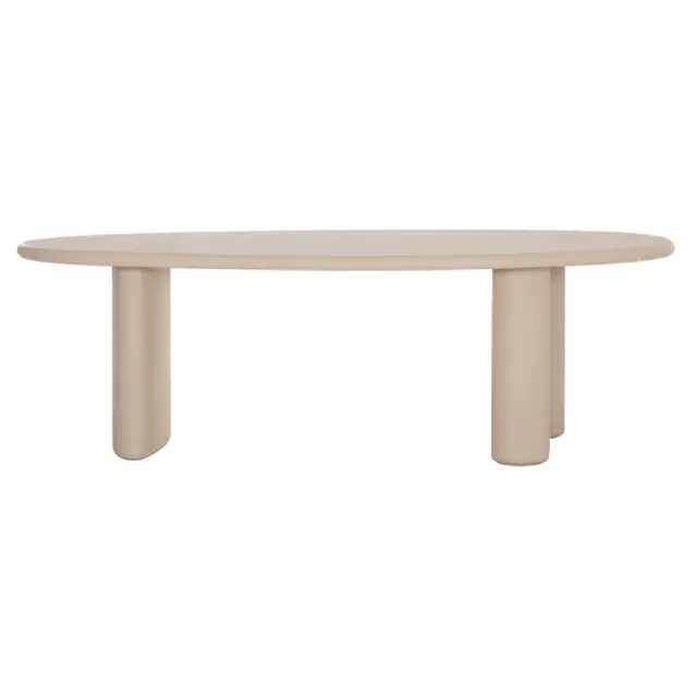 ΤΡΑΠΕΖΙ ΤΡΑΠΕΖΑΡΙΑΣ ΟΒΑΛ FB96599.02 ΜΠΕΖ FIBER CEMENT 240x100x75Υεκ 3