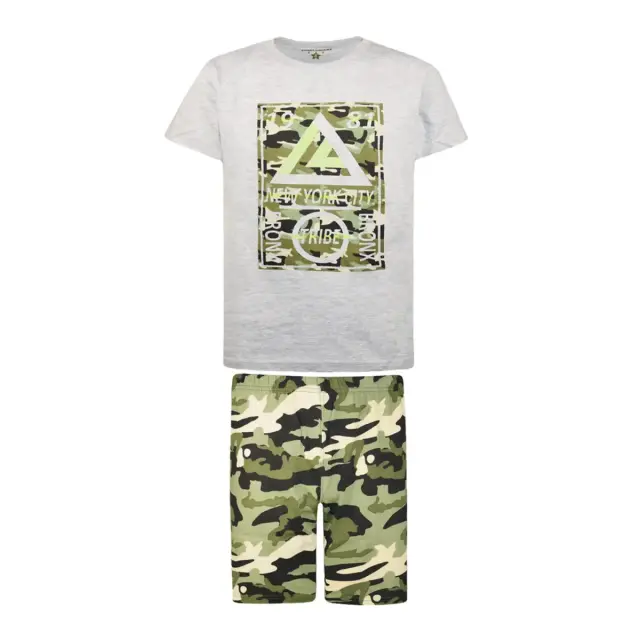 Energiers Παιδική Πυτζάμα Αγόρι Camo New York City, Χρώμα Army
