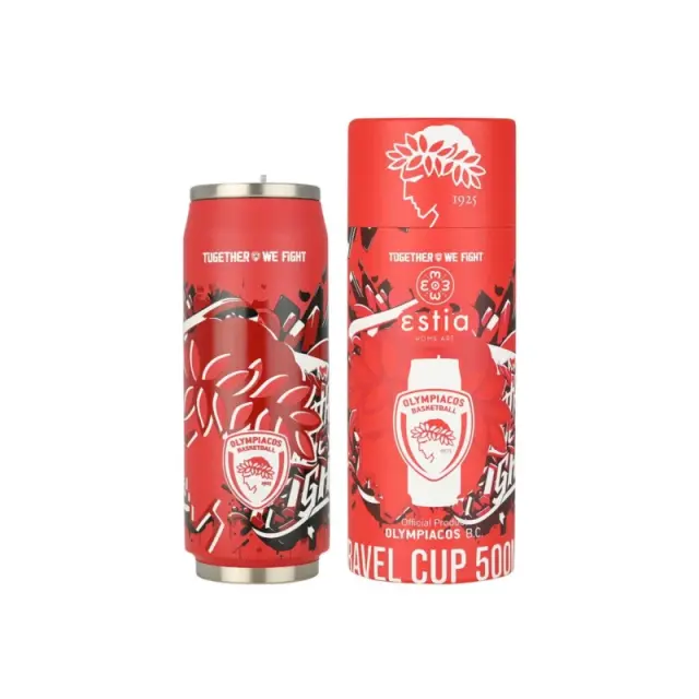 Estia Olympiakos BC Edition 00-27100 Θερμός Travel Cup 500ml