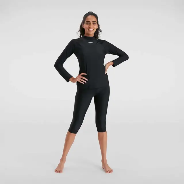 Speedo Women's Long Sleeve Rash UV Protection Top Μαύρο 8131903503 (Speedo)