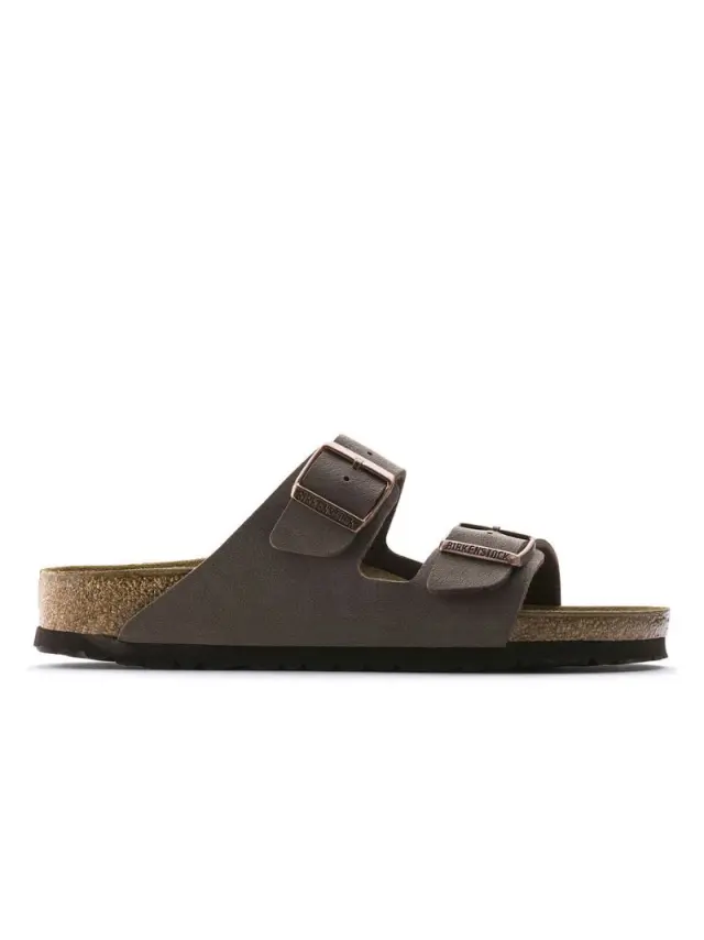 Birkenstock Πέδιλα Unisex Birko-Flor-Nubuck(ανθεκτικό υλικό της Birkenstock-επιτρέπει την επαφή με το νερό) Καφέ BIR/ARIZONA 151181 MOCCA 3