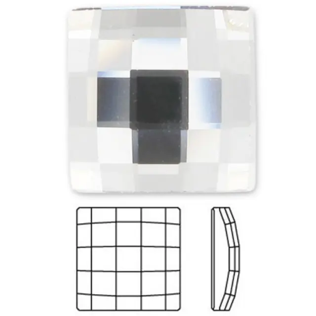 Swarovski 2493 Chessboard Square Crystal 30x30mm - 1τεμ
