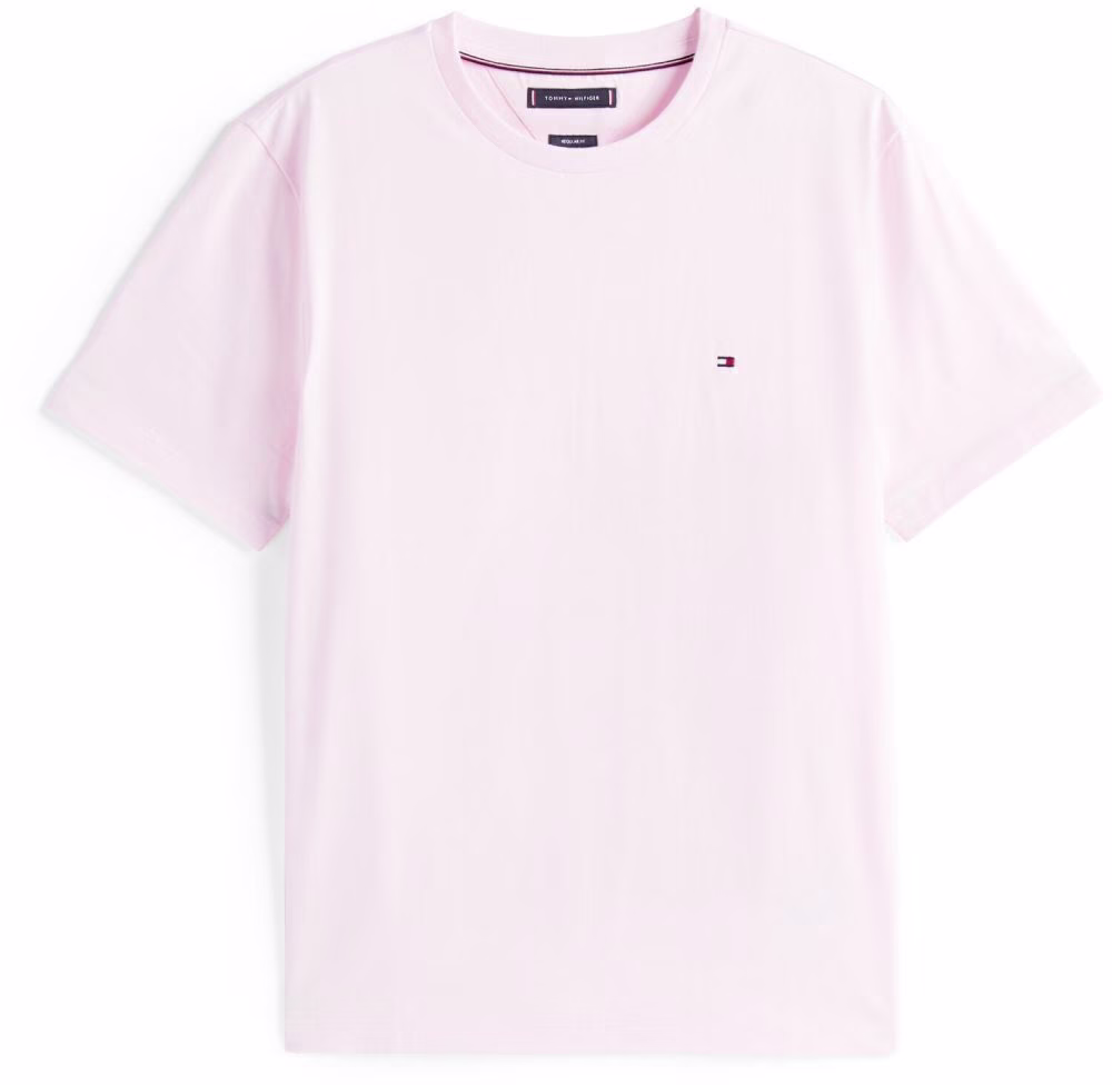 Tommy Hilfiger Ανδρικό Ροζ Ανοιχτό T-shirt με λαιμόκοψη Ανοιχτό Ροζ 2