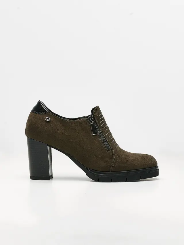 Donna Serena Μοκασίνια-Loafers Γυναικείο δέρμα Nubuck Γκρί DSE/4853 TAUPE 3