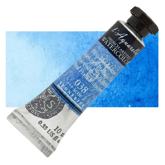 Χρώμα Ακουαρέλας Sennelier l Aquarelle Σωληνάριο 10ml - 038 Iridescent Phthalo Blue