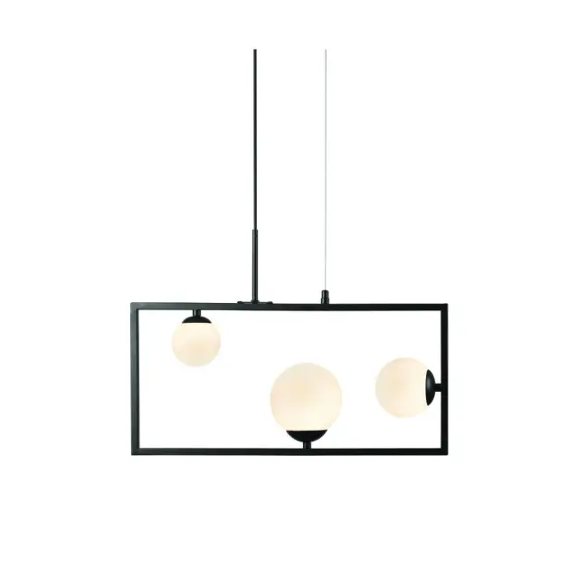 AcaLight Offer NETTO ΦΩΤΙΣΤΙΚΟ ΚΡΕΜΑΣΤΟ ΜΑΥΡΟ ΜΕΤΑΛΛΙΚΟ ΣΥΜΒΑΤΙΚΟ 3ΧG9 IP20 540Χ1200mm