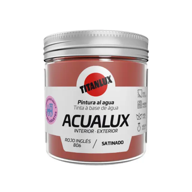 Acualux Satin Rojo Ingles 806