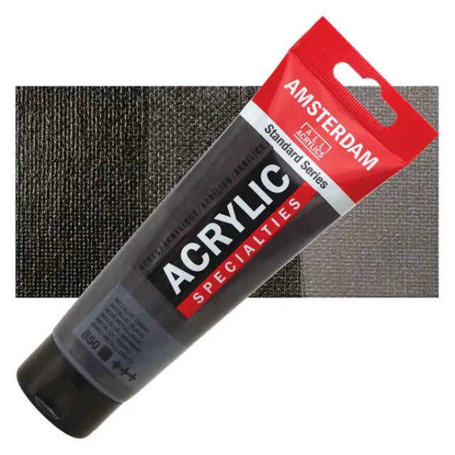 Ακρυλικό Talens Amsterdam 850 Metallic Black - 120ml