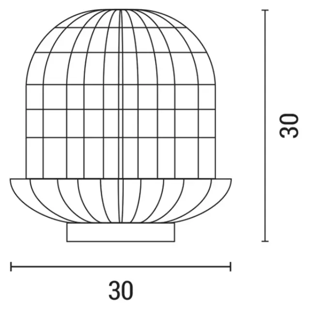 ΠΟΡΤΑΤΙΦ ΓΚΡΙ Φ29X30 ΒΑΣΗ ΞΥΛΟ&RATTAN Γκρί 3