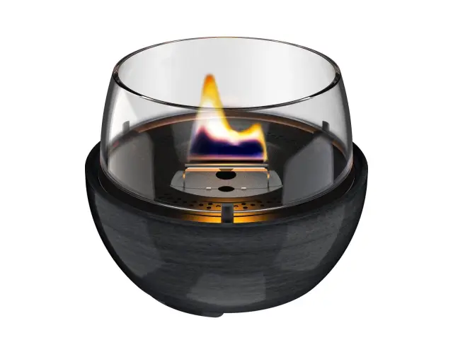 Επιτραπέζια Εστία Φωτιάς Tulip 14 Reactive Glaze Tenderflame με διάρκεια καύσης 4 - 5 ώρες, χωρητικότητα δεξαμενής 250ml και διαστάσεις 14.1x12.5cm - Black TF-600285