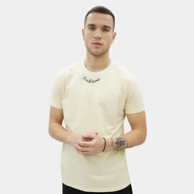 T-shirt Noshame® Signature Off-white με Τύπωμα - 122301 - XXL