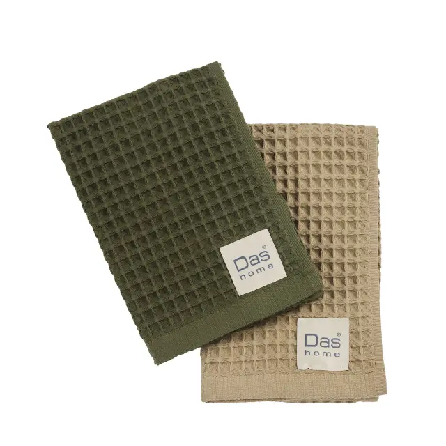 Πετσέτες Κουζίνας Σετ 2 Τεμ 40x60 Das Home 0802 Olive-Green 100% βαμβακερό 2