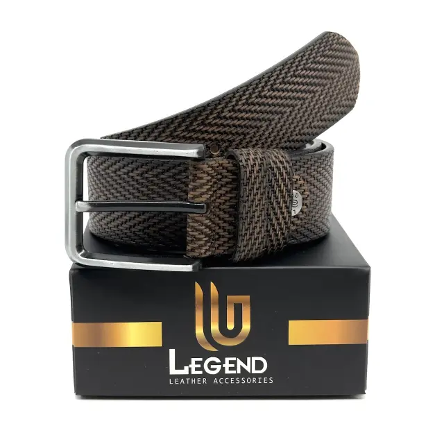 Καφέ Δερμάτινη Ζώνη Full Grain 4 cm 3