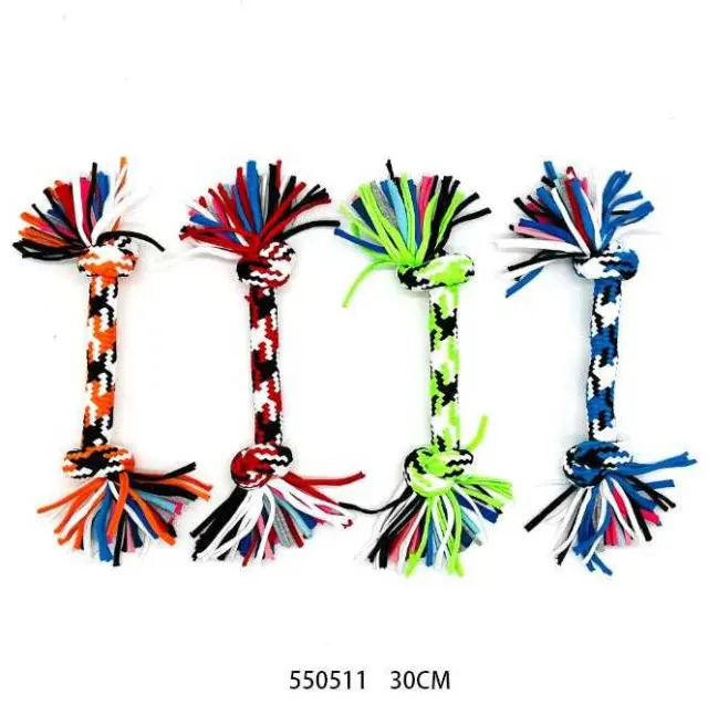 Παιχνίδι σκύλου σχοινί με κόμπους - 30cm - 12pcs - 550511 2