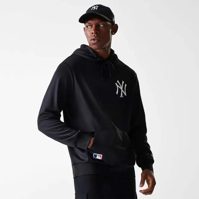 New Era Men's MLB Essentials New York Yankees Pullover Hoodie Μαύρο 60684271 (New Era)
