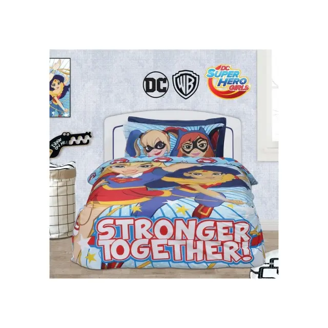 Σετ Παπλωματοθήκη Μονή Das Home Super Hero Girls 5005 160x240