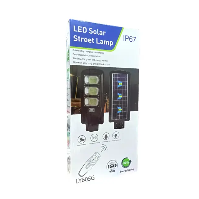 Ηλιακός προβολέας με τηλεχειριστήριο 150W IP67- LED solar street lamp 2