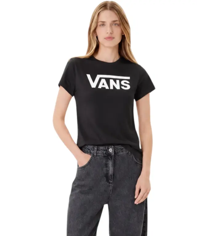 Vans - Γυναικείο Κοντομάνικο T-Shirt Wm Flying V Crew Tee VN0A3UP4-BLK Μαύρο - XS