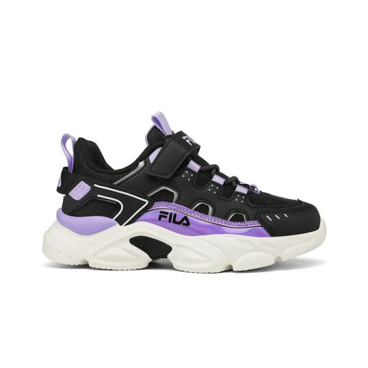 Παιδικά Παπούτσια Fila Memory Spinel για Κορίτσια Black/Purple (Μεγέθη 28-34) ΜΑΥΡΟ - 35