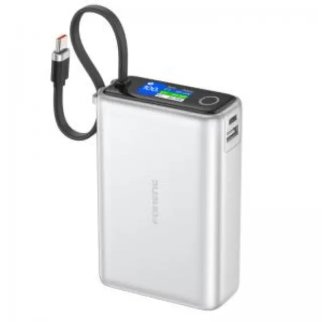 Φορτιστής Ανάγκης Foneng PX132 65W 20000mAh με Έγχρωμη Οθόνη Ασημί N69405 2