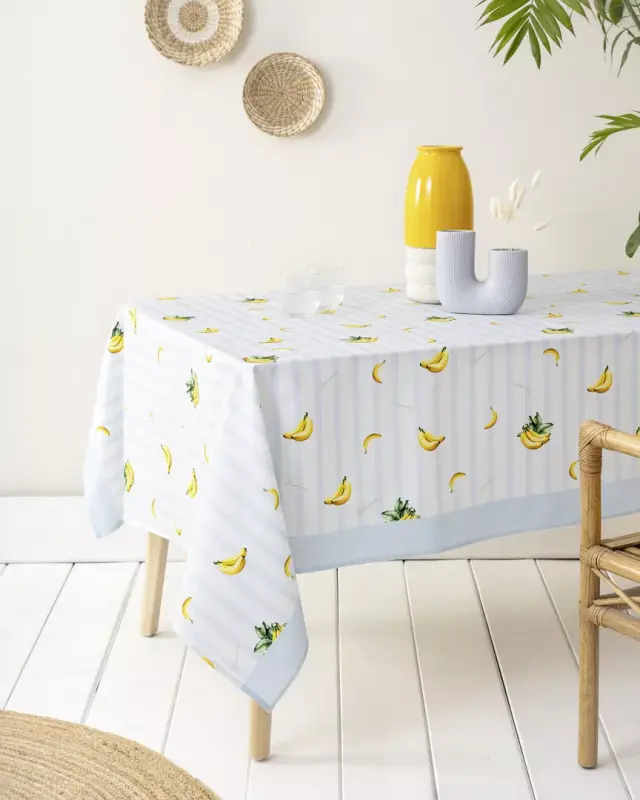 Αλέκιαστο Τραπεζομάντηλο Banana Σιέλ, Κίτρινο Τραπεζομάντηλο 140x240