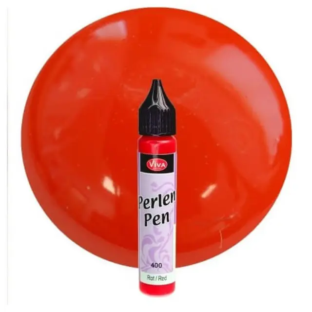 Perlen-Pen 25ml Viva Decor, Κόκκινο