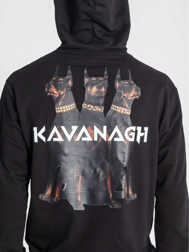 Gianni Kavanagh Ανδρικό ANGER Φούτερ με Κουκούλα - Black - XL 3