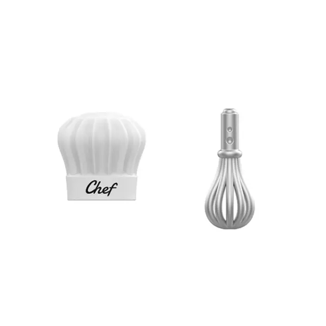 Metalmorphose Σετ 2 Καρφίτσες / 3D Metal Fashion Pins: Cooking
