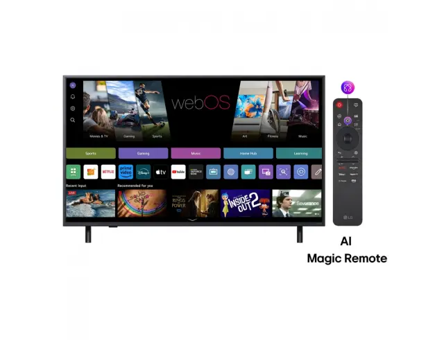 Smart TV 50'' LG 50QNED82A3B - Ανάλυση 4K UHD QNED - AI - HDR10/HLG- Δέκτες DVB-T2/T, DVB-C, DVB-S2/S - 3x HDMI, 1x USB, Wi-Fi, Bluetooth - Black 50QNED82A3B