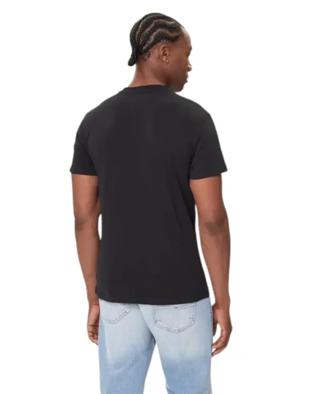 Tommy Hilfiger - Ανδρικό T-shirt Linear Chest Slim Fit DM0DM21780-BDS Μαύρο 2