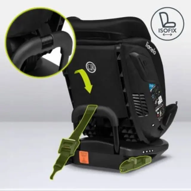 Lionelo Bastian RWF i-Size κάθισμα αυτοκινήτου 40-150 cm isofix Black Carbon 3
