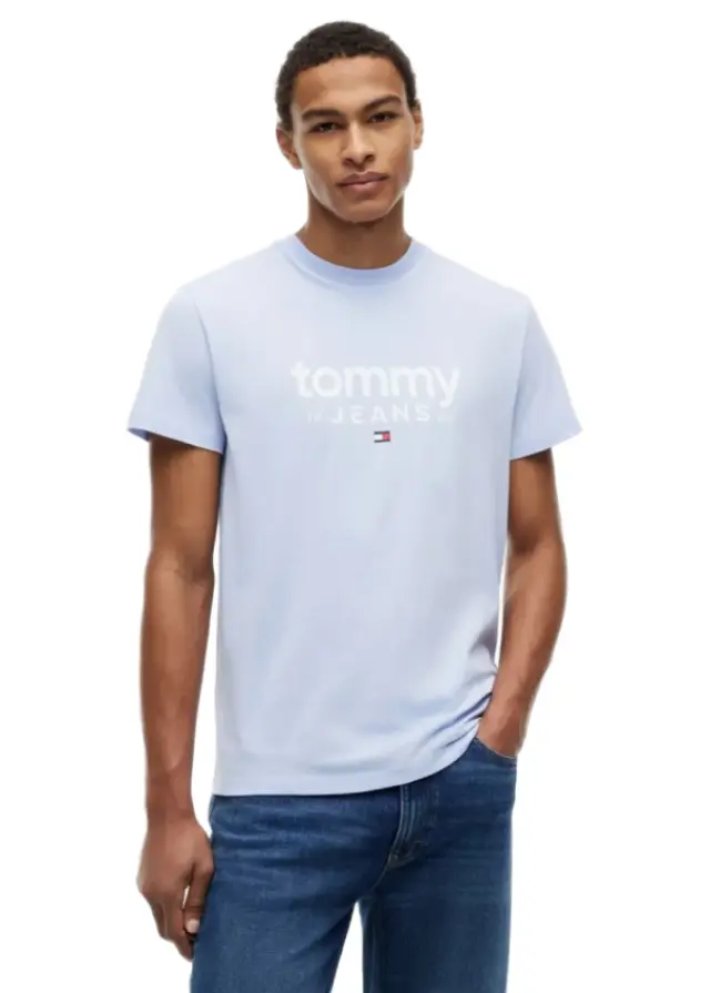 TommyHilfiger ανδρικό t-shirt slim με λογότυπο DM0DM23376-2